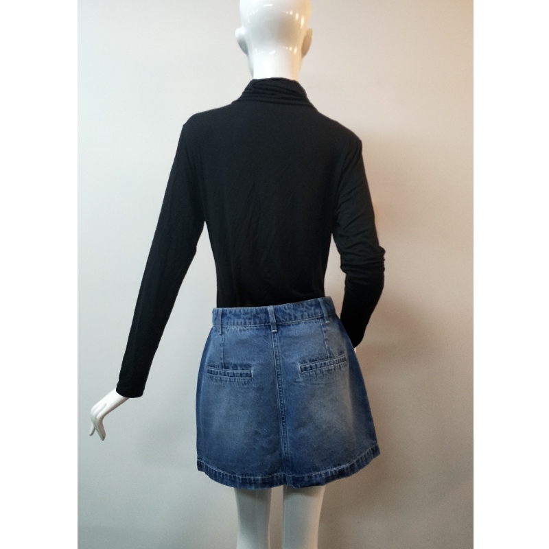 LADIES \ LIGHT WASH DENIM SKIRT RLWSK0001M