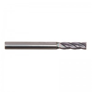 Kiinteän kovametallipäätymylly, AlTiN-päällystetty, 4 huilua, halkaisija 3/16 \