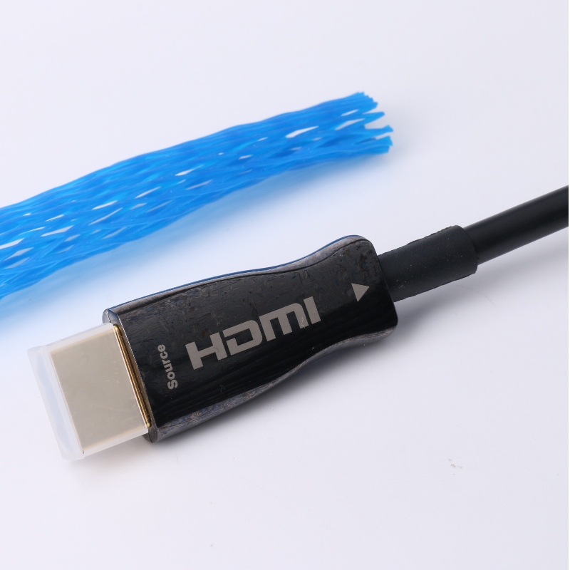 ARC-toiminto Kuitu HDMI-KAAPELI (optisen kuidun siirto), optoelektroninen hybridi; Metallikuori, 4K