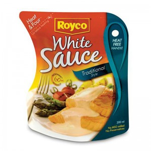 Korkean esteen joustava laminoitu alumiinifolio kastikepakkaus muovipussi