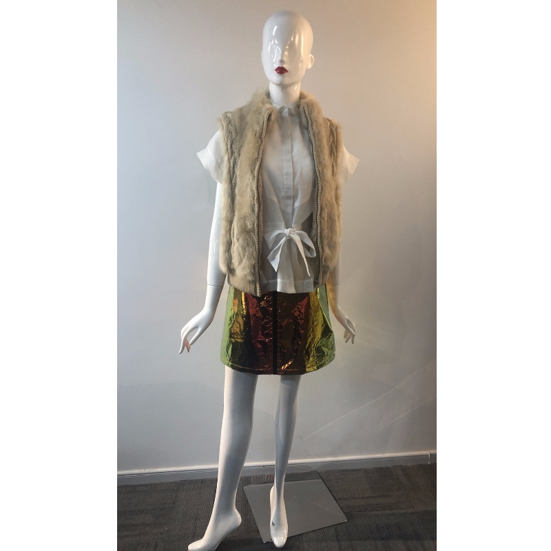 NAISTEN CREAM FURIL GILET RLWF0002
