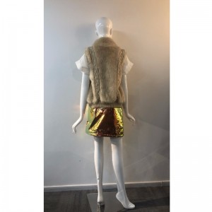 NAISTEN CREAM FURIL GILET RLWF0002