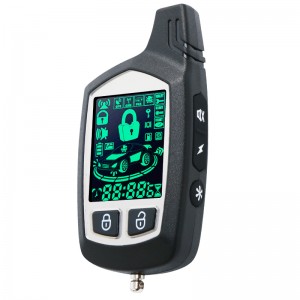 Kaksisuuntainen nestekidenäyttöinen ajoneuvojen hälytyskoodiohjauslaitteet ja kauko-avaimeton merkintä