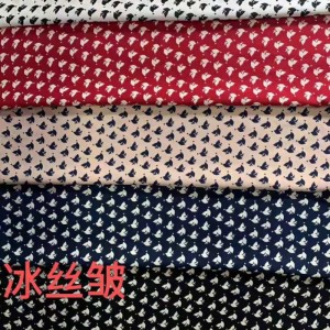 Kudotut sifonkimekkopainatut vaatekankaat tukku