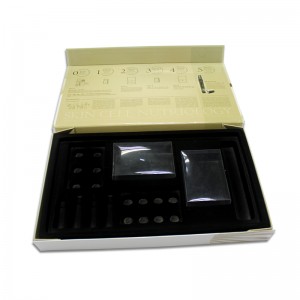 Mukautettu kirjatyyppinen lahjapakkaus kosmeettisille pakkauksille