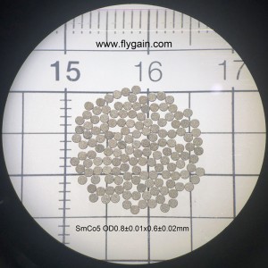 Mukautettu erinomainen harvinaisten maametallien pysyvä mikro smco-magneetti