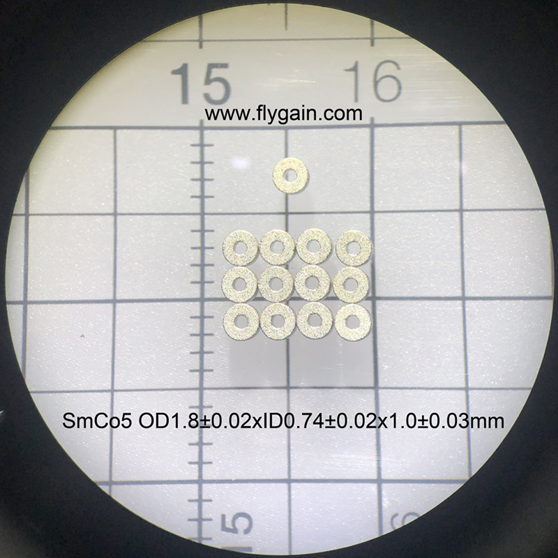 Mikro-tarkkuus SmCo-rengasmagneetti liikkuvalle moottorille