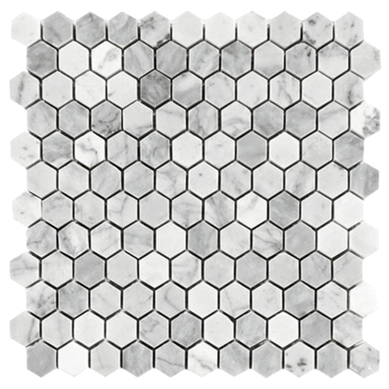 Carrara valkoinen mosaiikki laatat
