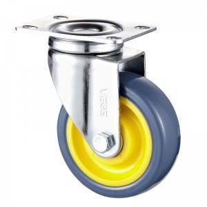 Keskikokoinen käyttö - kromattu kotelo oranssilla TPE-pyörällä 1