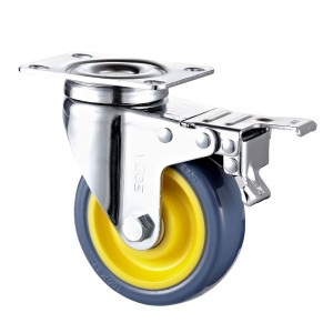 Keskikokoinen käyttö - kromattu kotelo oranssilla TPE-pyörällä 1