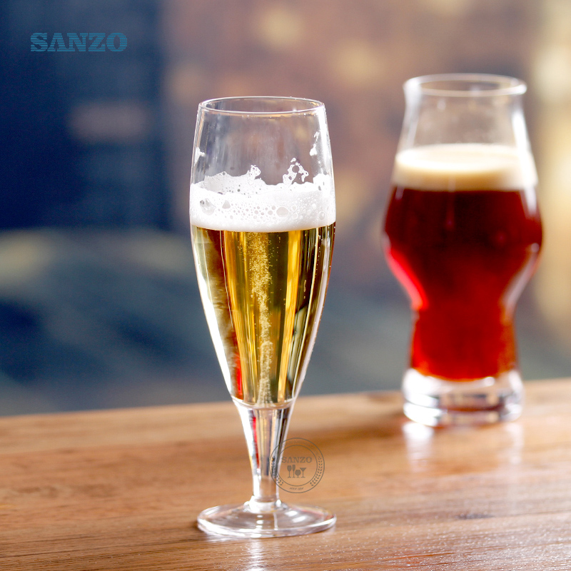 Sanzo Bar - luova purjemuodomehu ja olutlasi - leikattu olutlasi - henkilökohtainen olutmuki