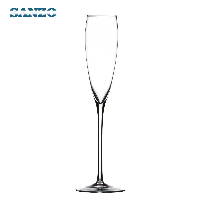 SANZO puhallettu lasi samppanjahuilu räätälöityjä käsintehtyjä samppanjalasia muovisia samppanjalaseja