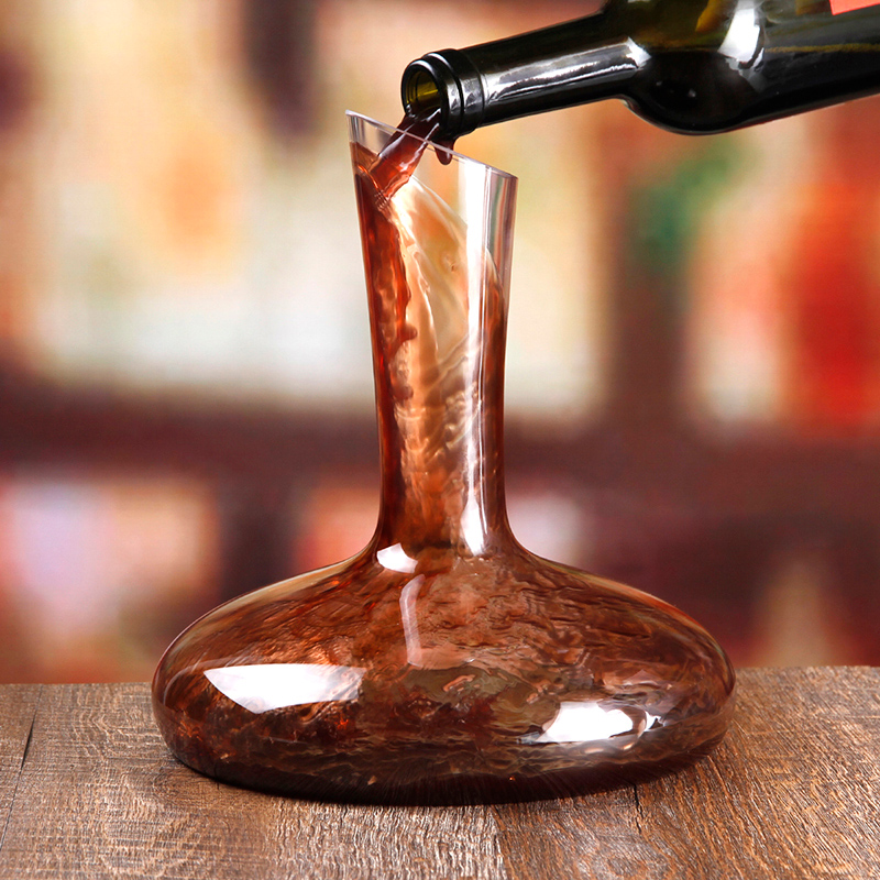 SANZO Korkealaatuinen käsintehty puhallettu lasi- / kristallimateriaalinkirkas viinikakku kotitalouskäyttöön