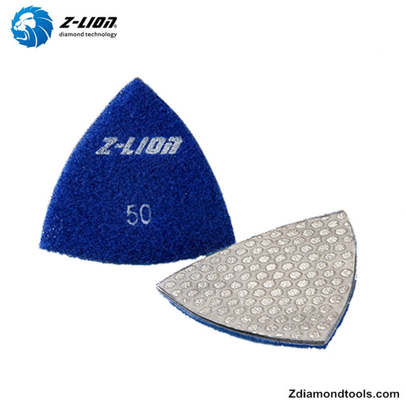 ZL-QH18 tyhjöjuotetut timantit, kolmionmuotoiset kiillotustyypit