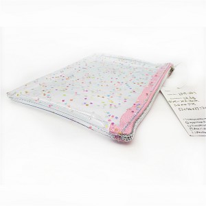 PVC- kosmeettinen pussi, jossa on glitter paillette