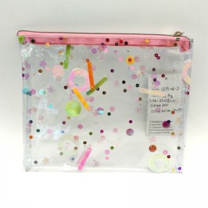 PVC kimalteleva kosmeettinen pussi