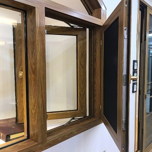 Mukautetut kahden tai kolmen telan pronssiset liukuvat ikkunat ja ovien kehykset