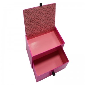 Ammattimainen mukautettu laatikotyyppi kaksinkertainen laatikko lahjapakkaus Korkealaatuinen
