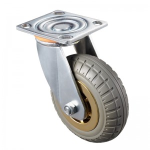 Heavy Duty - kromipinnoitettu kotelo brown2 TPE -pyörällä