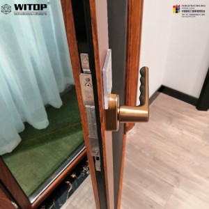 polarisoitu sävylasitettu alumiininen ovi-ikkuna, jossa rauta-ikkunagrilli