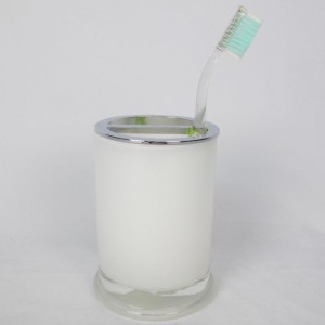 Valkoinen lasi kylpyhuone tarvikkeiden sarja