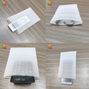 iskunkestävä antistaattinen epe-vaahtopussi PE PO -kalvoa sakeuttava laajennettu polyeteenipakkauspussi