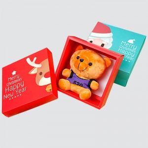 Mukautettu joulun ja uudenvuoden loma Cartoon lahjarasia