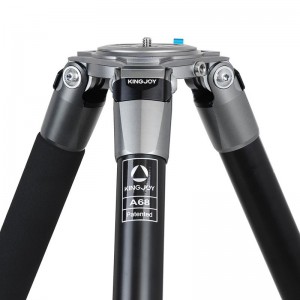 Kingjoy OEM-kameran video Big Tube AluminiumTripod
