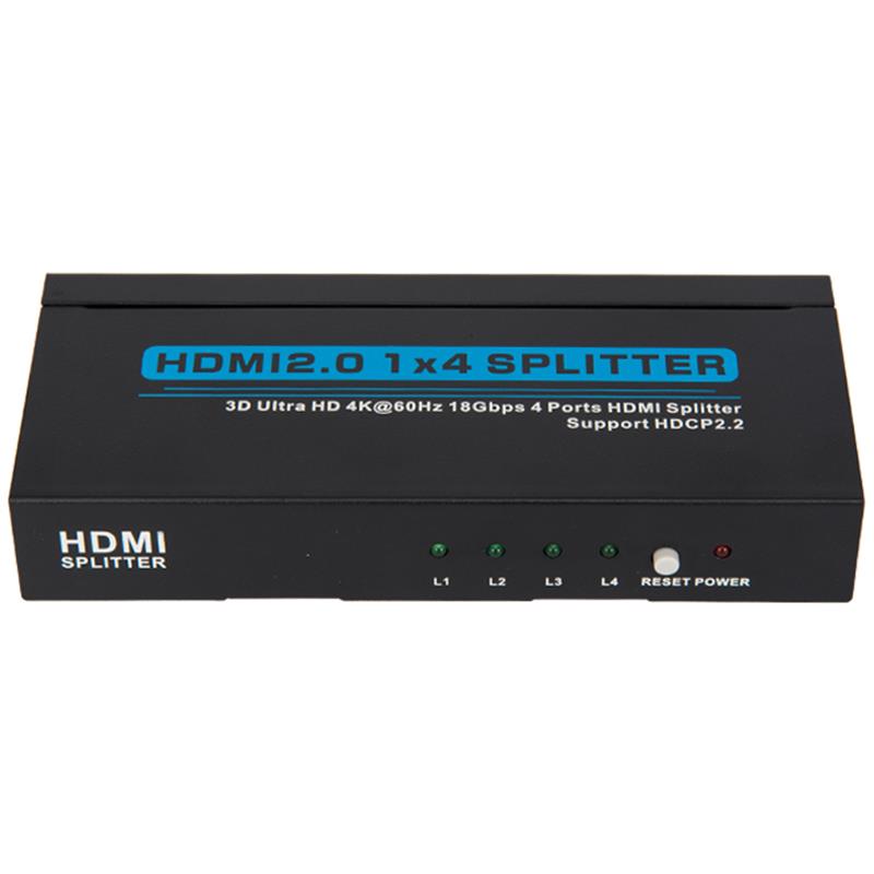 V2.0 HDMI 1x4 Splitter -tuki 3D Ultra HD 4Kx2K @ 60Hz HDCP2.2