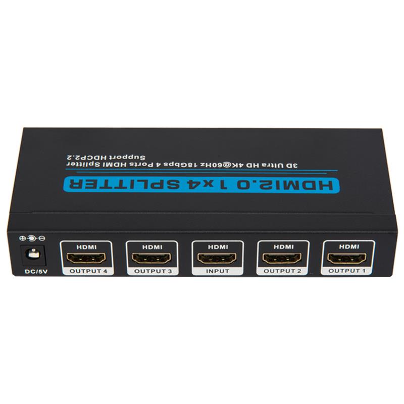 V2.0 HDMI 1x4 Splitter -tuki 3D Ultra HD 4Kx2K @ 60Hz HDCP2.2