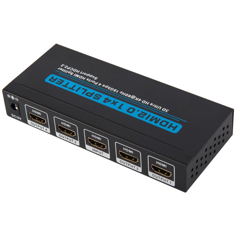 V2.0 HDMI 1x4 Splitter -tuki 3D Ultra HD 4Kx2K @ 60Hz HDCP2.2