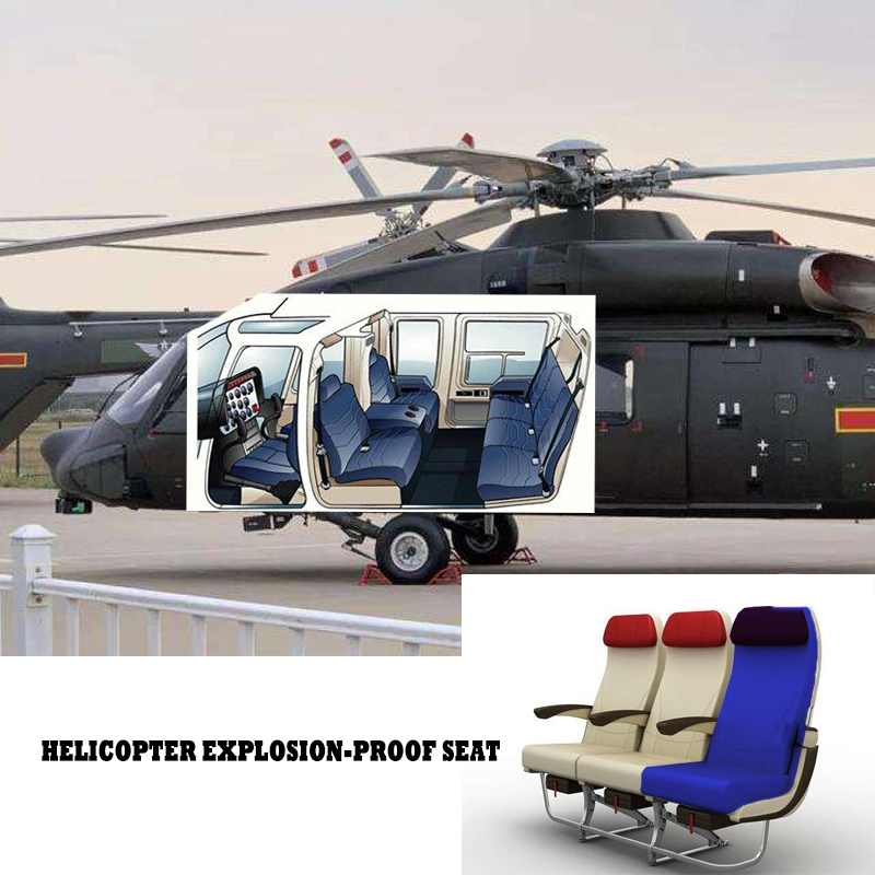 Vaahtomyynyämme voidaan käyttää myös helikopterin räjähdyssuojatulla istuimella. (ACF)