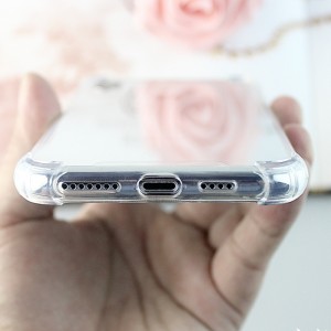 iPhone X \/ iPhone XS TPU + PC -läpinäkyvä ja iskunkestävä matkapuhelinlaukku