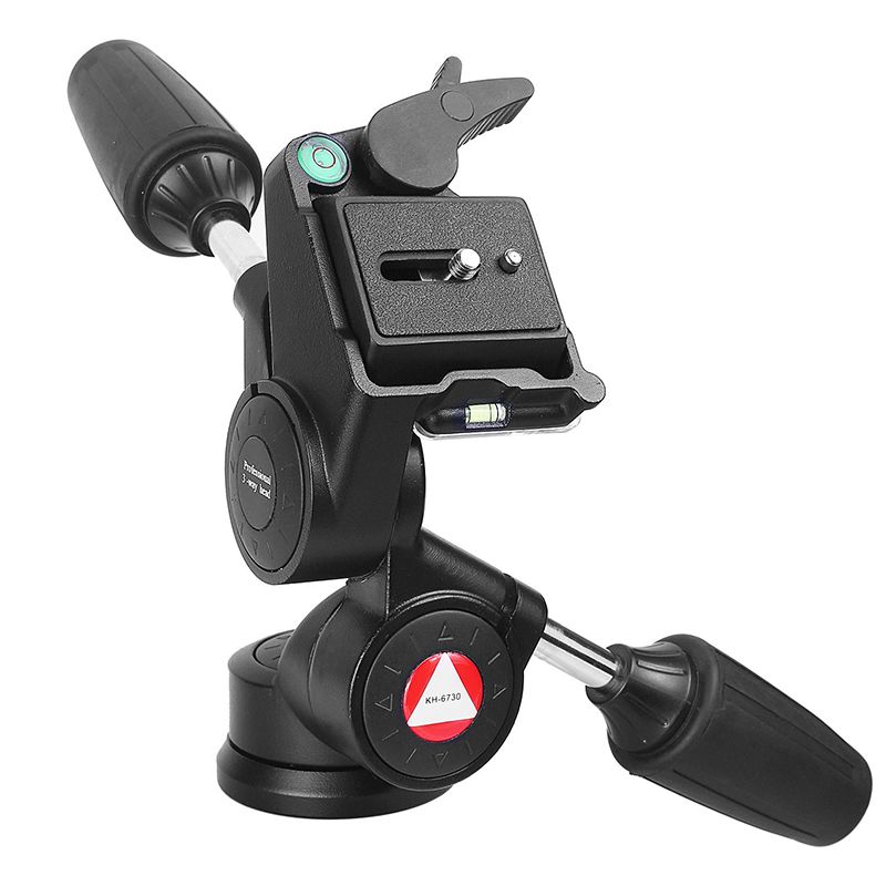 Kingjoy Professional -jalustan jalustapään kiinnike tukee raskasta kameran kuulapäätä KH-6730