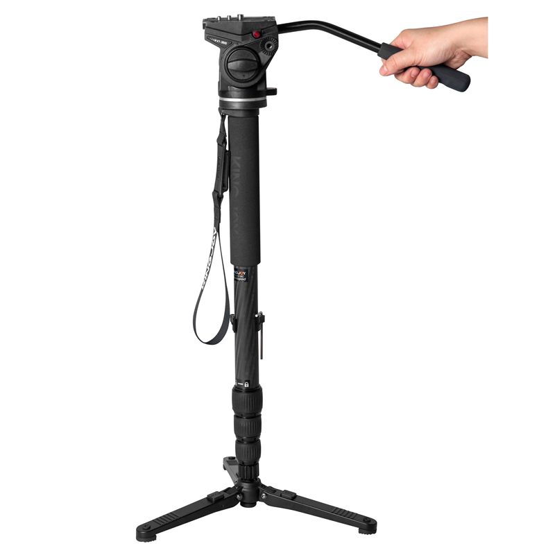 Kingjoy Aluminium jatkettava monopod minijalkajalustalla