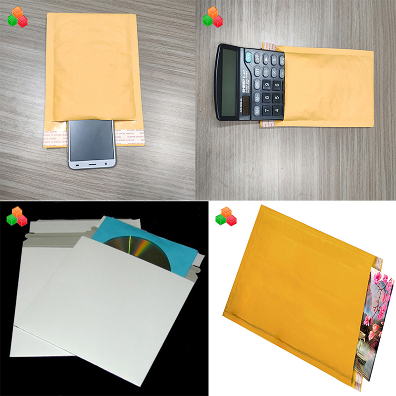 Mukautettu koko turvallisuuden varmuusvakuutus Kraft paperin kupla säkit mailerit, jotka pehmustetaan lähettävä kirjekuori kraft paperin ilmasäkki