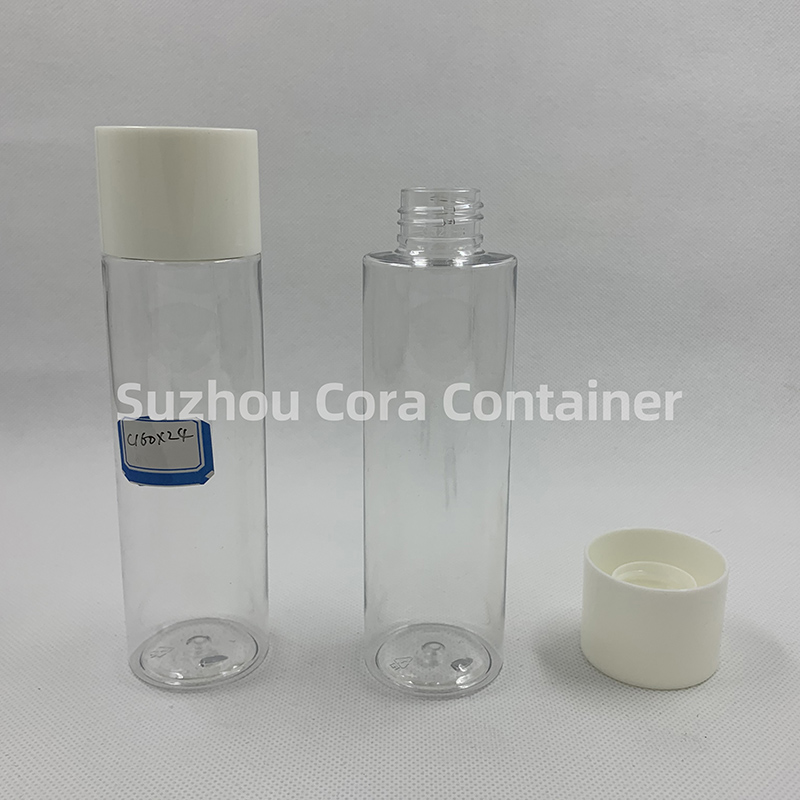 160ml kaulan koko 24mm Lemmikkieläinten kosmeettinen pullo ruuvimeissukan kanssa