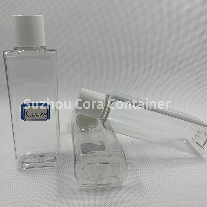 200ml kaulan koko 24mm Lemmikkieläinten kosmeettinen pullo ruuvimeissukan kanssa