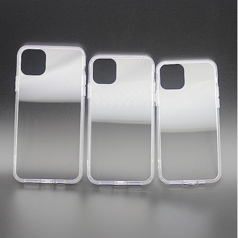 Erittäin läpinäkyvä TPU + PC-älypuhelimen kotelo iPhone 11 -sarjan 5,8 tuuman / 6,1 tuuman / 6,5 tuuman puhelimille