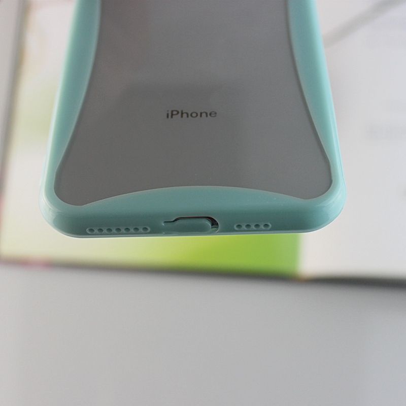 Värikäs kaareva reuna matkapuhelimen kotelo iPhone X / XS -puhelimelle, jossa puhelimen hihnanreiät ja pölytiiviste