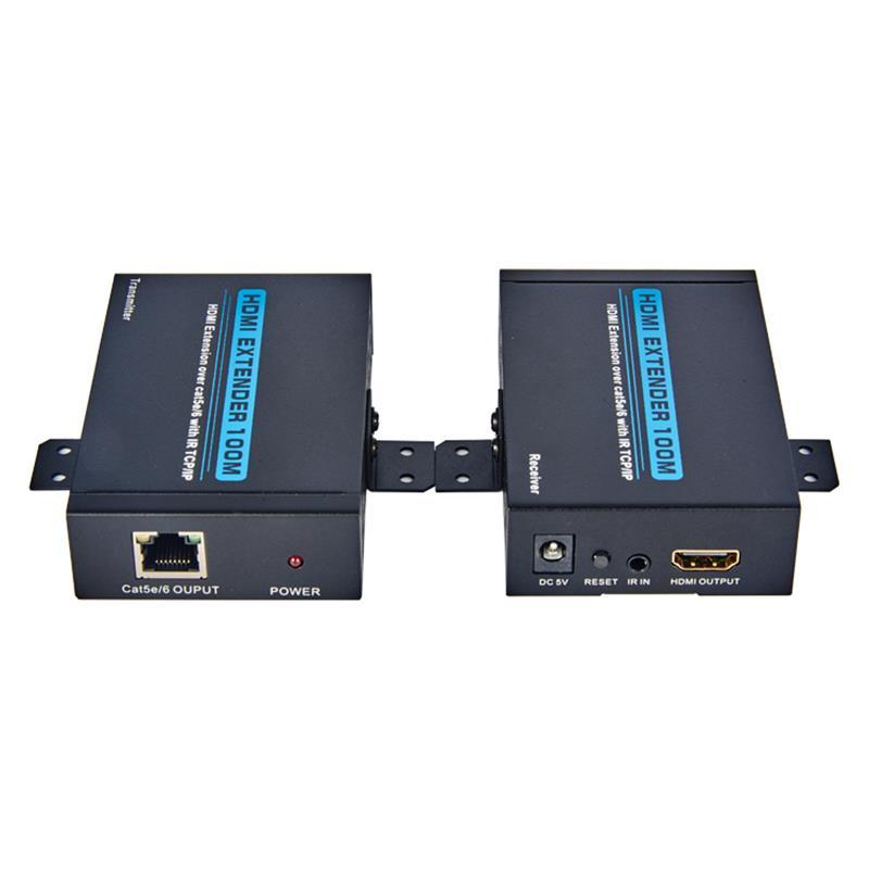 V1.3 HDMI Extender 100m yli yksi cat5e/6 kaapelituki Täysi HD 1080P