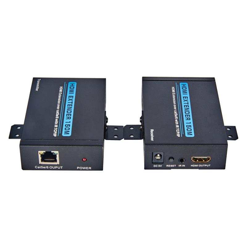 V1.3 HDMI Extender 150m yli yhden cat5e / 6-kaapelin. Tukee Full HD 1080P: tä