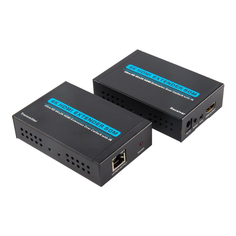 V1.4 4K HDMI Extender 50m yli yhden cat5e / 6-kaapelin tuki Ultra HD 4Kx2K / 30Hz