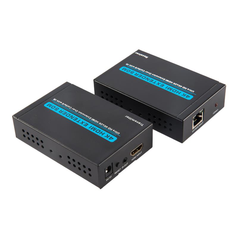 V1.4 4K HDMI Extender 50m yli yhden cat5e / 6-kaapelin tuki Ultra HD 4Kx2K / 30Hz