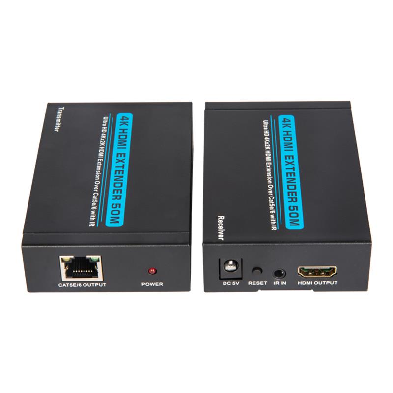 V1.4 4K HDMI Extender 50m yli yhden cat5e / 6-kaapelin tuki Ultra HD 4Kx2K / 30Hz