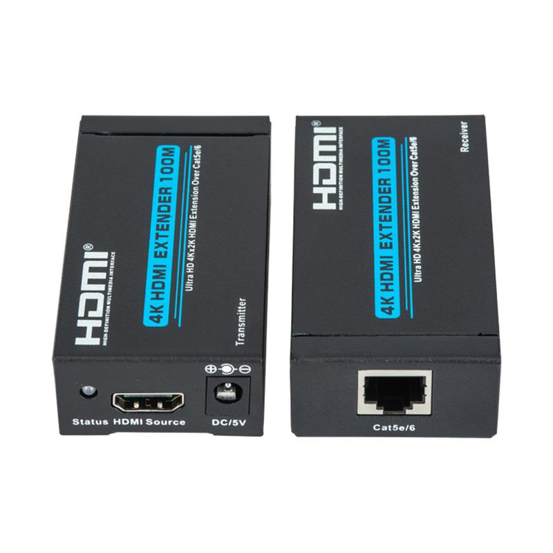 V1.4 4K HDMI Extender 100m yli yksi cat5e/6 kaapelituki Ultra HD 4Kx2K/30Hz