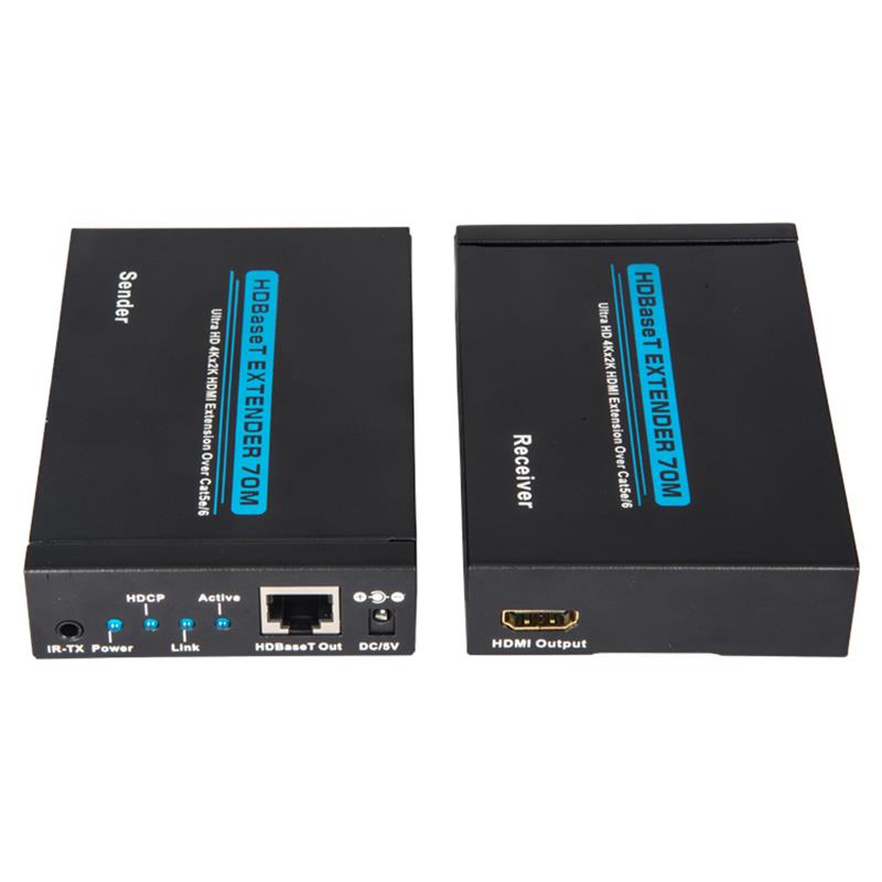 V1.4 4K Baset HDMI HDMI Extender 100m yli Single cat5e/6 kaapeli 70m@4Kx2K/30Hz,100m@1080P/60Hz