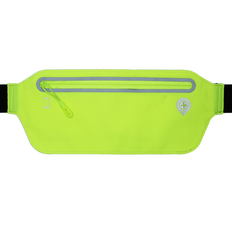 Unisex Sport Waist Bag Pack, Headphone Jack ja Zipper