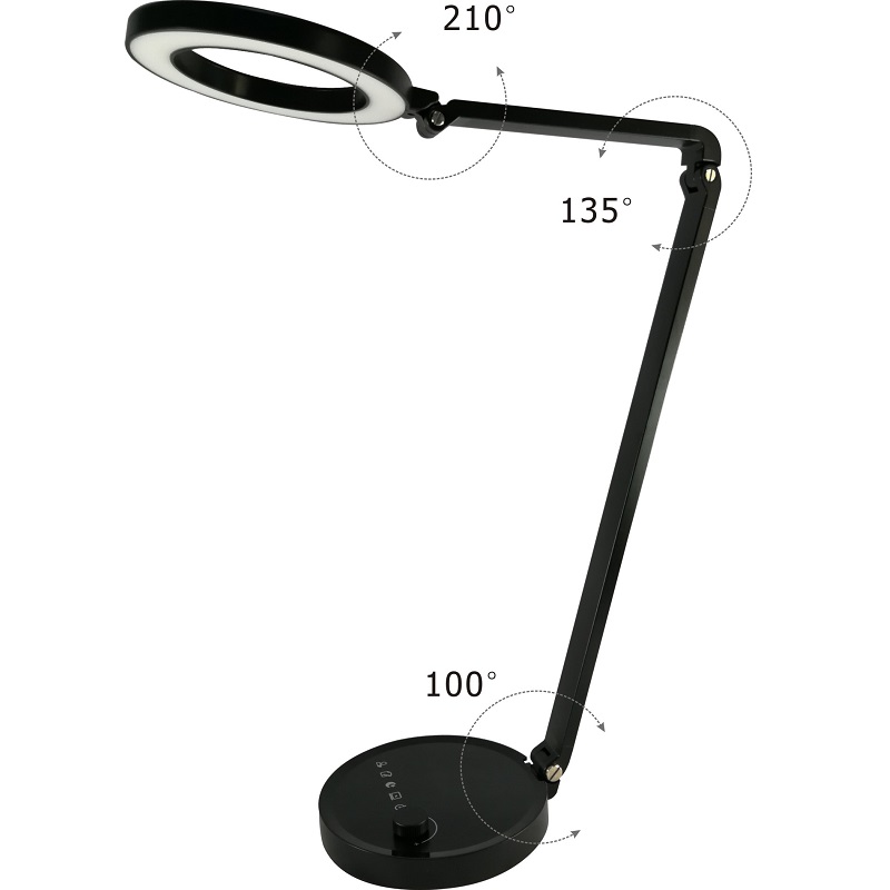 688L erittäin kirkas 12w Kääntyvä joustava led-pöytävalaisin