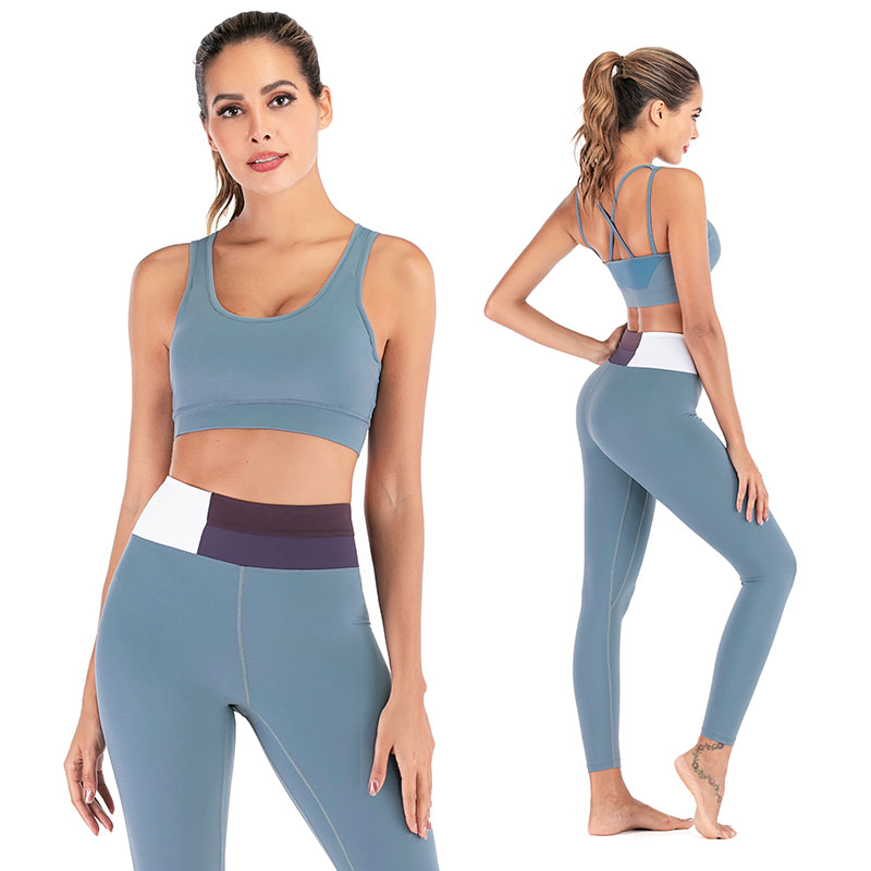 FDMF012- Naiset 2 Palaset Sports Bra Yoga Leggings